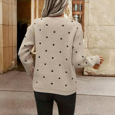 Niva - Polka Dot Knitted Sweater