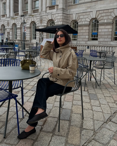Millie – Cropped Trench Coat for Effortless Autumn Elegance