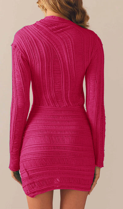 Sheer. Sultry. Unforgettable. The Hollow Out Mini Dress is made to steal the spotlight. 🔥