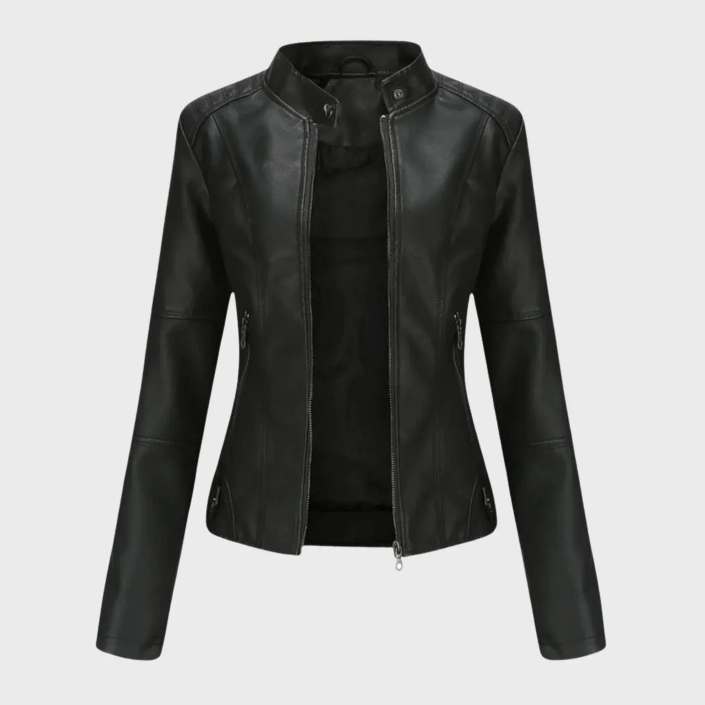 Sarah – Casual leather jacket for effortless elegance