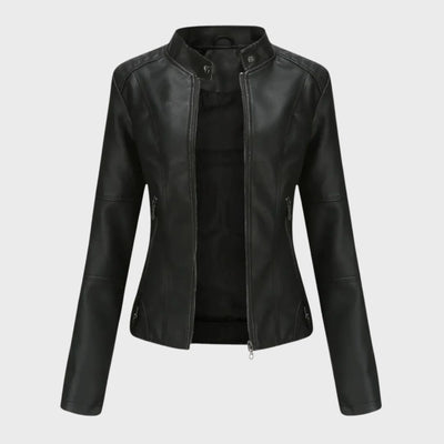 Sarah – Casual leather jacket for effortless elegance