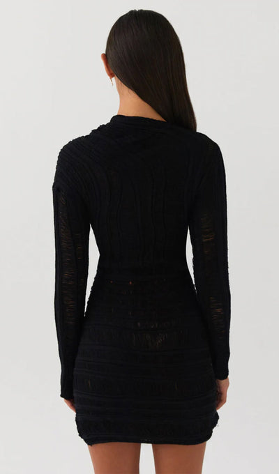 Sheer. Sultry. Unforgettable. The Hollow Out Mini Dress is made to steal the spotlight. 🔥