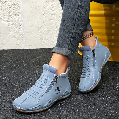 Juniper – All-Weather Comfort Shoes with Zip Closure