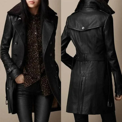 Eirlys | Classic Leather Coat