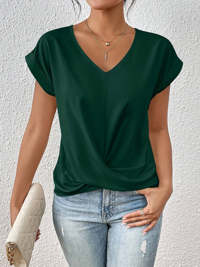 Sarah - Elegant V-Neck Summer Top