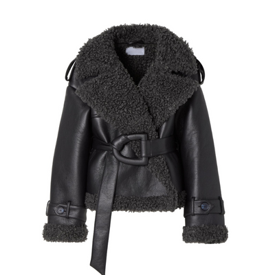 Luna – Belted Shearling Coat