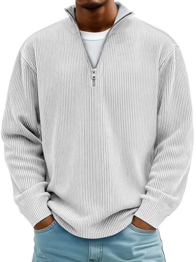 Jude – Trendy Half-Zip Knitted Sweater