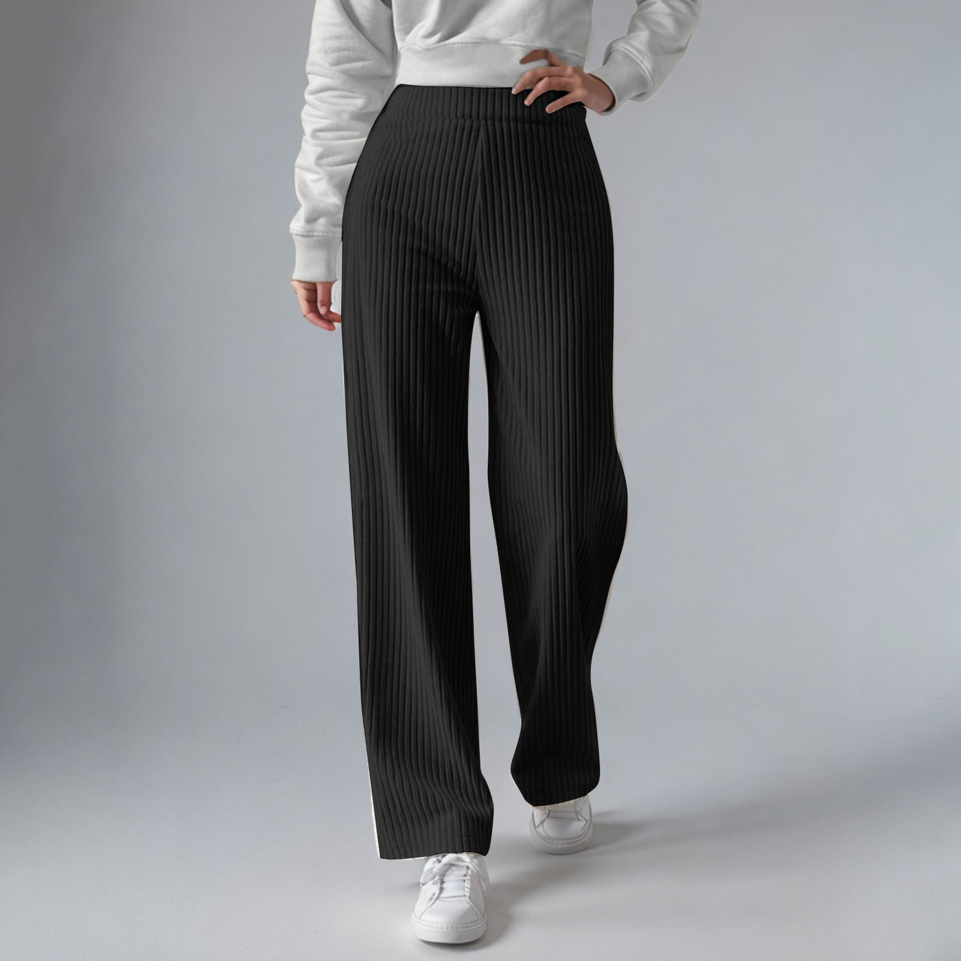 Everly - Rib-Knit Sweatpants
