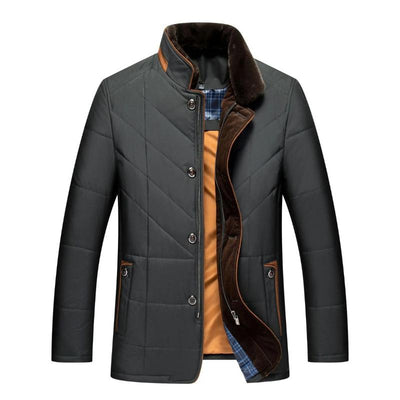 Robert – Quilted winter jacket with stand-up collar