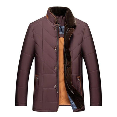 Robert – Quilted winter jacket with stand-up collar