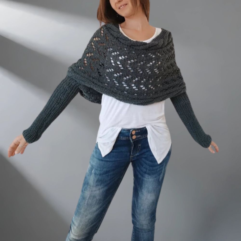 Alice – Lightweight stylish winter shawl