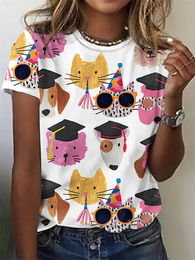 Zosia -  Animal Print Nature-Inspired Top