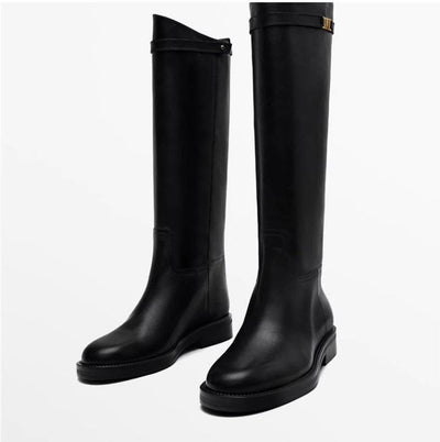 Valentina - Elegant Knee-High Leather Boots