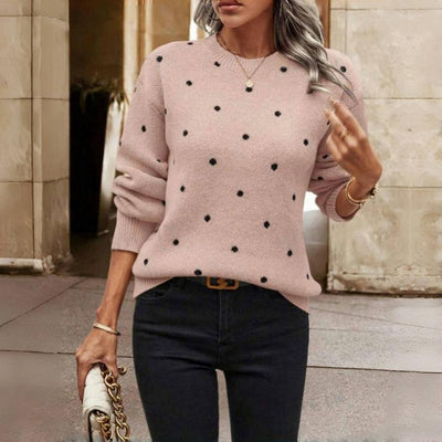Niva - Polka Dot Knitted Sweater