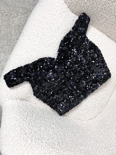 Special Sequins Top Black