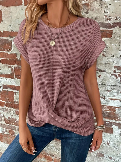 Elise - Chic Relaxed Round Neck Top