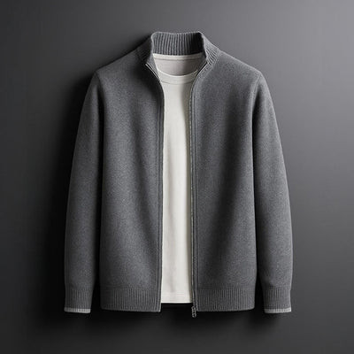 Isaac – Zip-Up Knitted Jacket